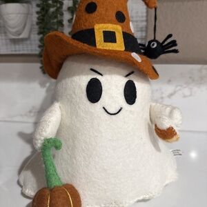 Halloween Wool Felt Ghost with Witch Hat